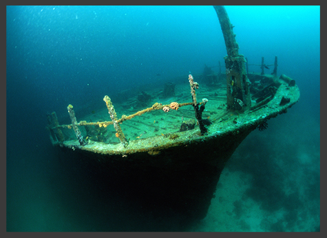 Thunder Bay National Marine Sanctuary, designated as a sanctuary in 2000 to protect the many shipwrecks of the region,: Photograph courtesy of NOAA